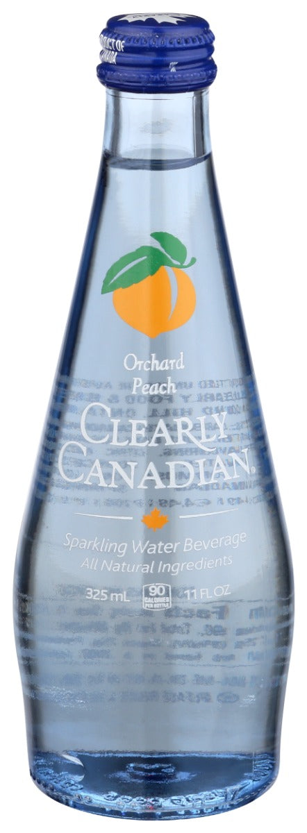 CLEARLY CANADIAN: Orchard Peach Sparkling Water, 11 fo