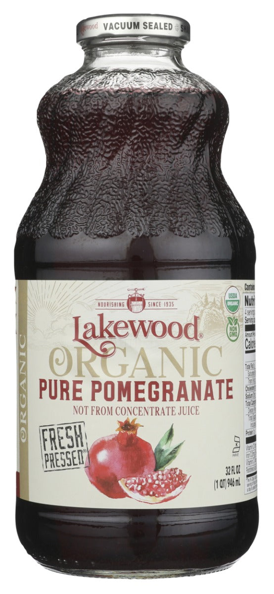 LAKEWOOD: Organic Pure Pomegranate Juice, 32 fo