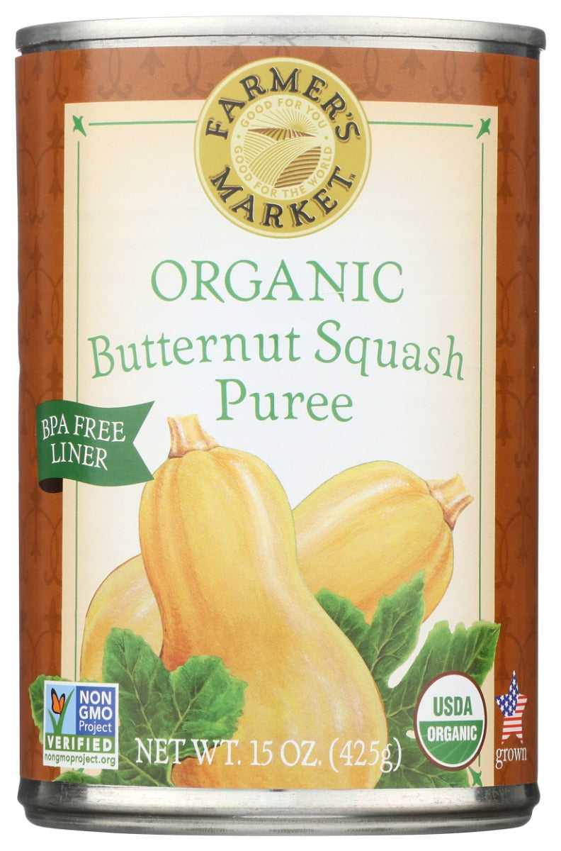 FARMERS MARKET FOODS: Organic Butternut Squash Puree, 15 oz