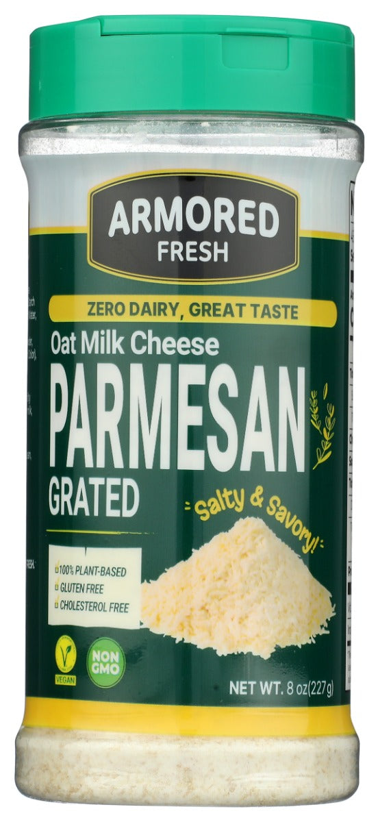 ARMORED FRESH: Oat Milk Based Grated Parmesan, 8 oz