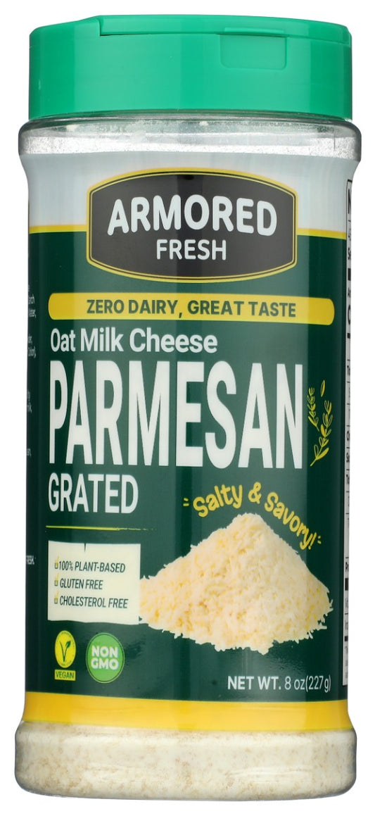 ARMORED FRESH: Oat Milk Based Grated Parmesan, 8 oz
