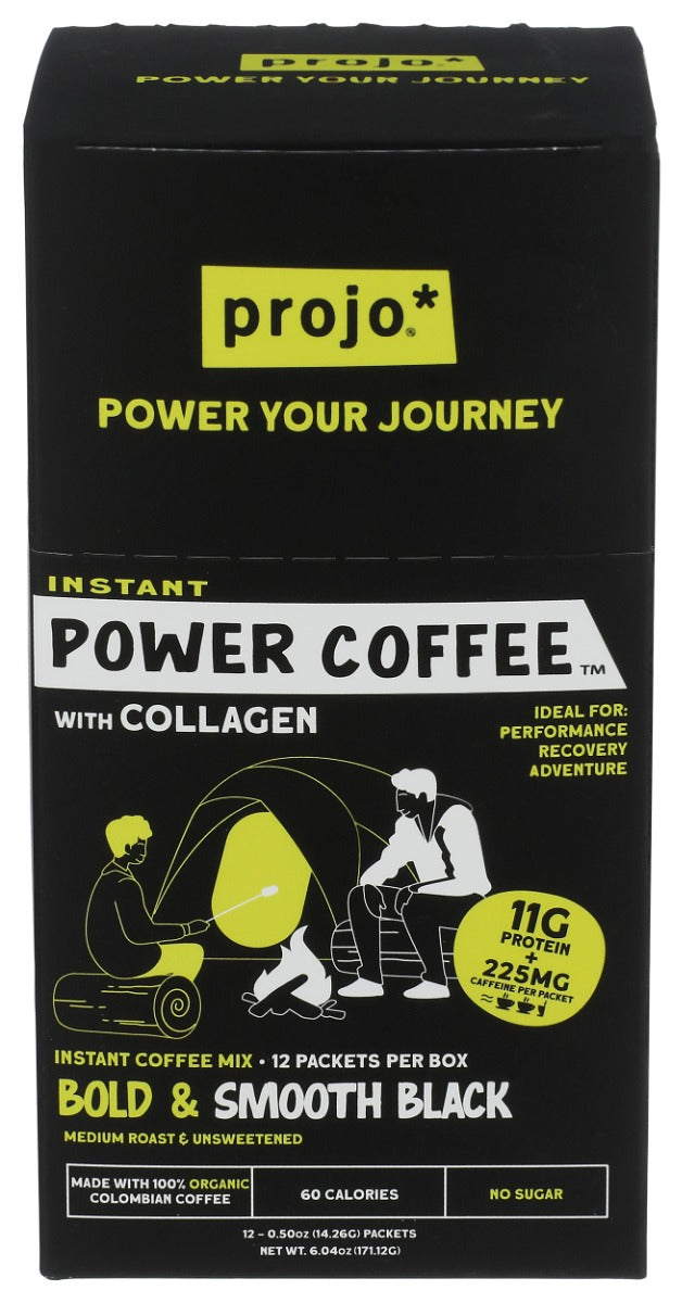 PROJO: Bold and Smooth Black Power Coffee, 6.04 oz