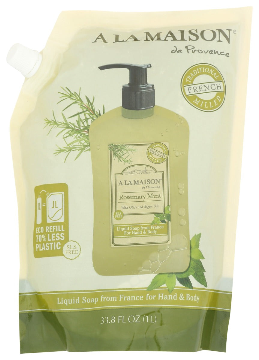 A LA MAISON: Rosemary Mint Liquid Soap, 33.8 fo