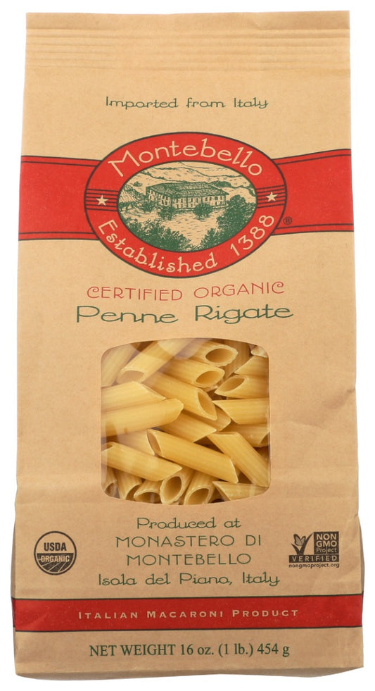 MONTEBELLO: Penne Rigate Pasta, 16 oz