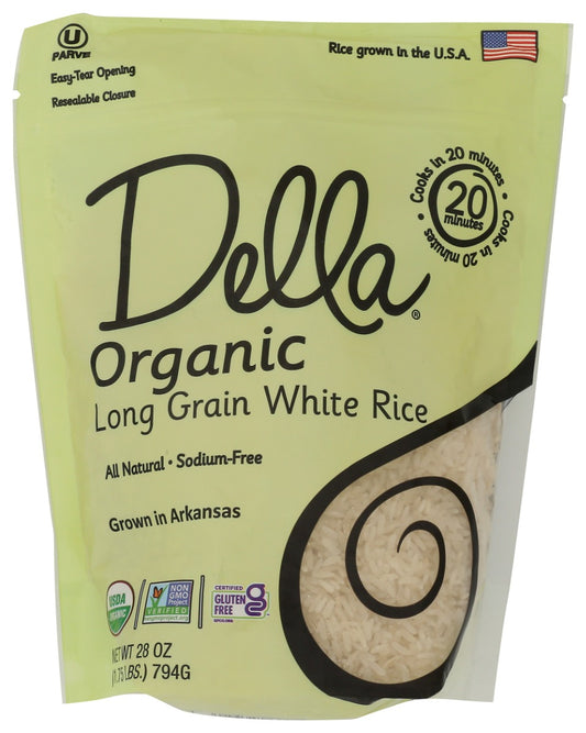 DELLA GOURMET: Organic Long Grain White Rice, 28 oz