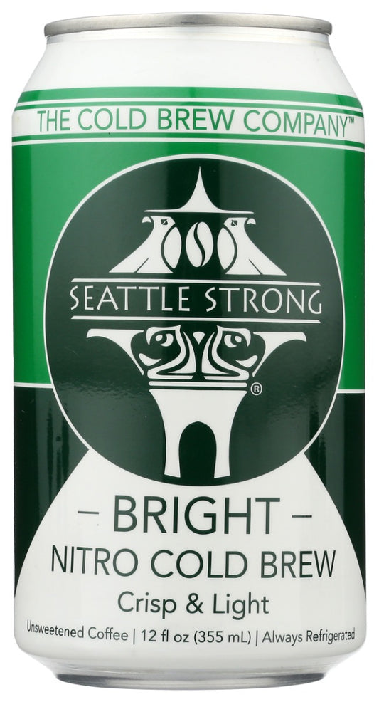 SEATTLE STRONG: Bright Nitro Cold Brew Coffee, 12 fo
