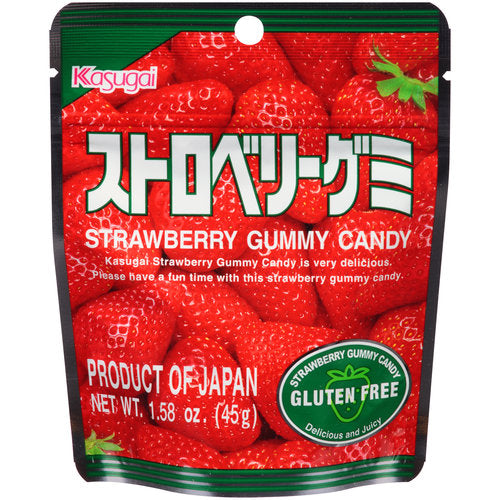KASUGAI: Strawberry Gummy Candy, 1.58 oz