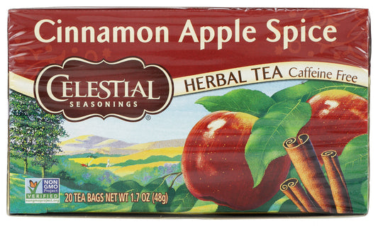 CELESTIAL SEASONINGS: Cinnamon Apple Spice Herbal Tea, 20 bg