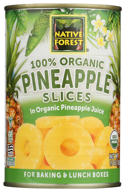 NATIVE FOREST: Organic Pineapple Slices, 15 oz