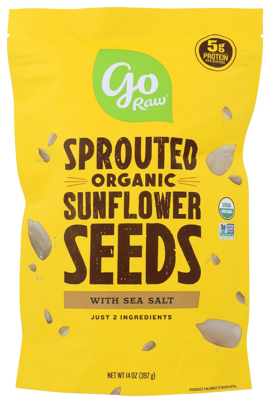 GO RAW: Sprouted Sunflower Seeds, 14 oz