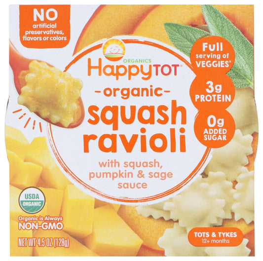 HAPPY TOT: Squash Ravioli Bowl, 4.5 oz