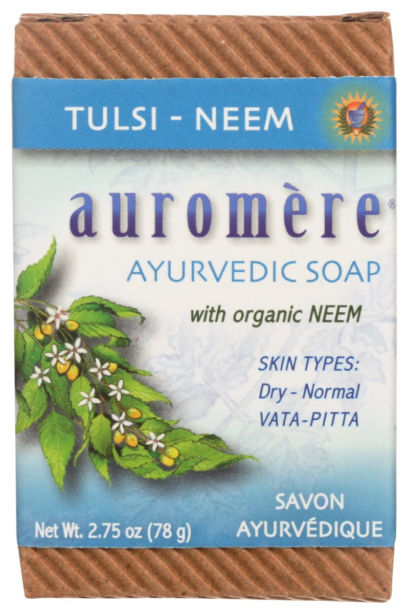 AUROMERE: Tulsi Neem Ayurvedic Soap, 30 pc