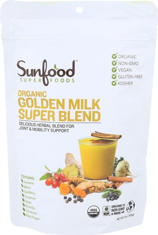 SUNFOOD SUPERFOODS: Golden Milk Super Blend, 6 oz