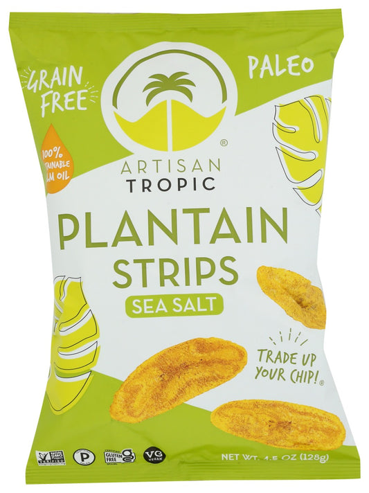 ARTISAN TROPIC: Plantain Strips Sea Salt, 4.5 oz