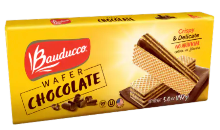 BAUDUCCO: Cookie Wafer Chocolate, 5 OZ