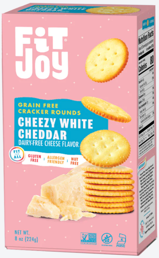 FITJOY: Cracker White Cheddar, 8 oz