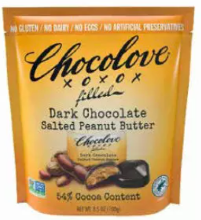 CHOCOLOVE: Choc Sltd Pnut Bttr  Pouch, 3.5 oz