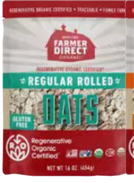 FARMER DIRECT ORGANIC: Oats Rolled Regular Roc, 16 oz