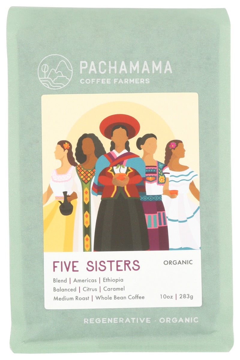 PACHAMAMA COFFEE COOPERATIVE: Five Sisters Organic Coffee, 10 oz