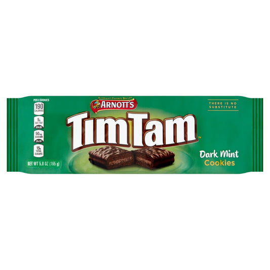 ARNOTTS: TimTam Dark Mint Cookies, 5.8 oz