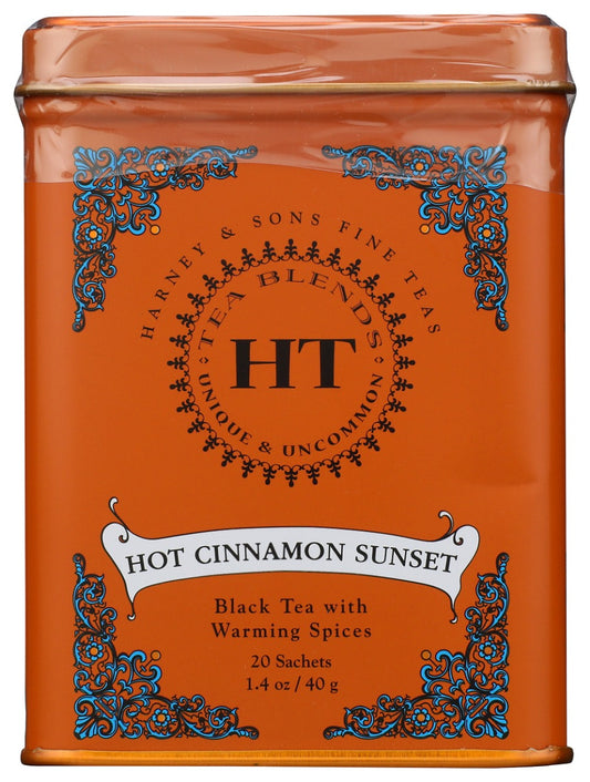 HARNEY & SONS: Hot Cinnamon Sunset Black Tea HT Tin, 20 bg