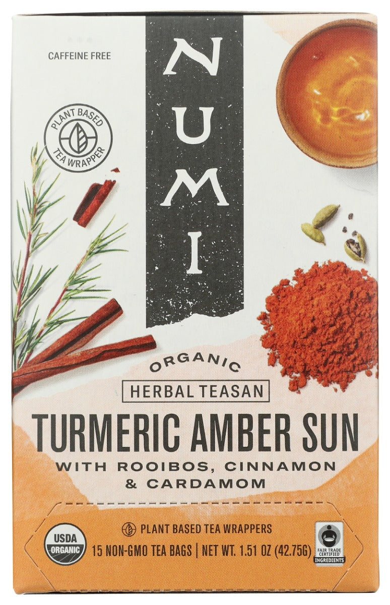 NUMI TEAS: Turmeric Amber Sun Tea, 12 bg