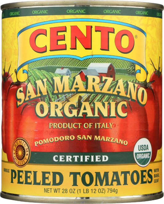 CENTO: Organic Certified San Marzano Tomatoes, 28 oz
