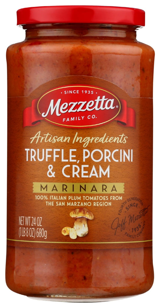 MEZZETTA: Artisan Ingredients Truffle Porcini and Cream Marinara, 24 oz