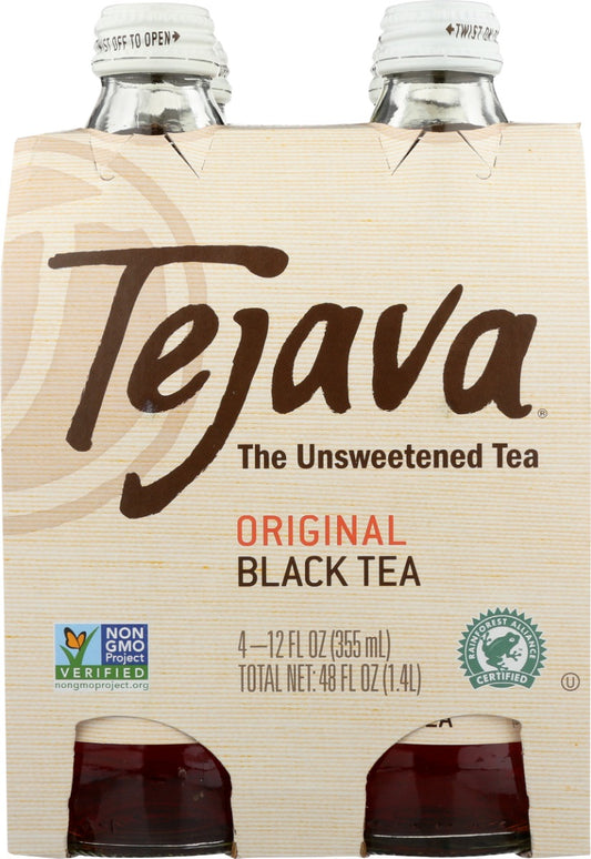 TEJAVA: Original Black Tea 4Pk, 48 fo