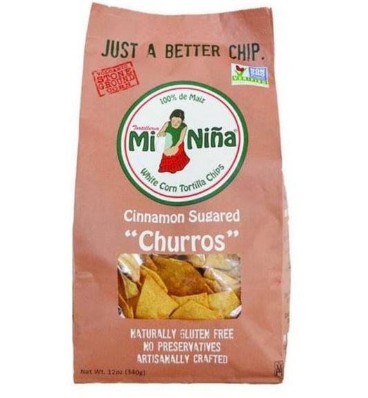 MI NINA: Cinnamon Churros Tortilla Chips, 12 oz