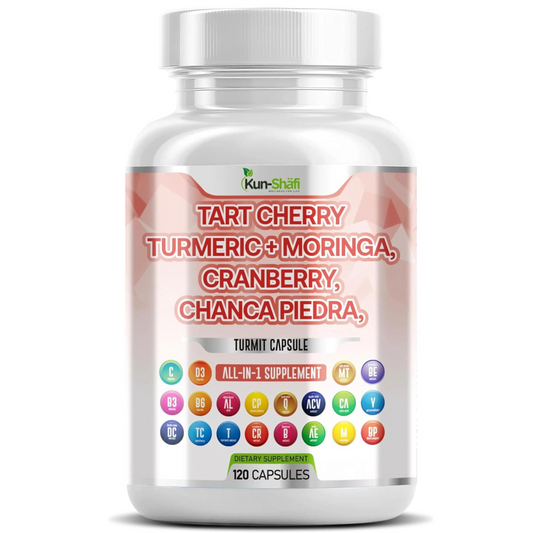 Kun Shafi Tart Cherry Extract with Turmeric, Moringa, Cranberry & Chanca Piedra