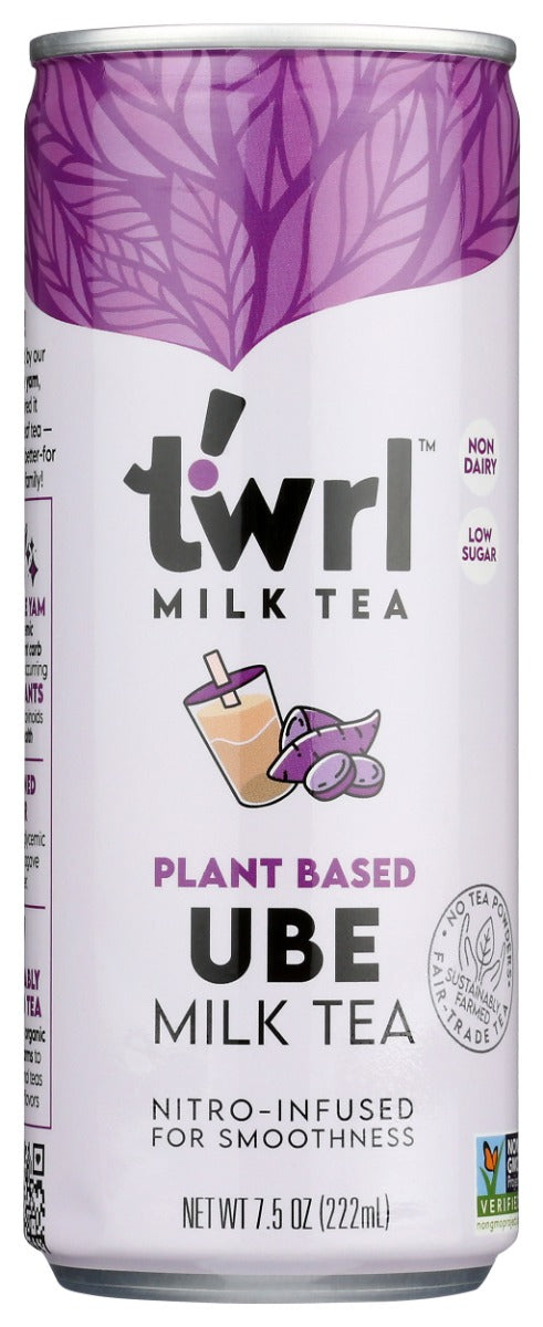TWRL MILK TEA: Ube Milk Tea, 7.5 fo