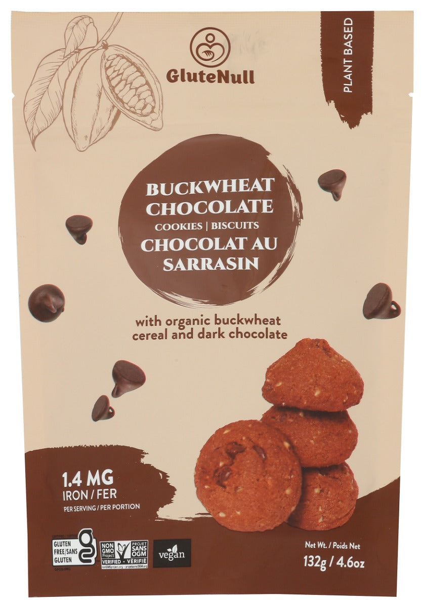 GLUTENULL: Buckwheat Chocolate Cookies, 4.6 oz