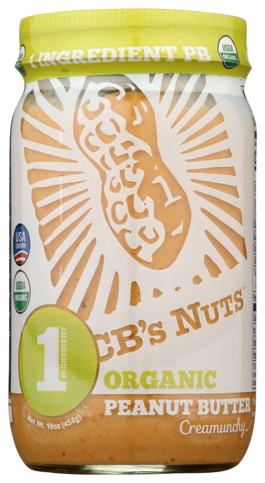 CBS NUTS: Organic 1 Ingredient Peanut Butter, 16 oz