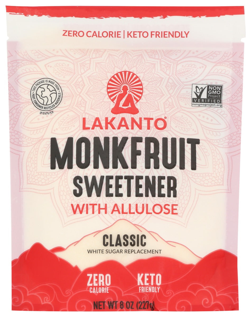 LAKANTO: Classic Monkfruit Sweetener With Allulose, 8 oz