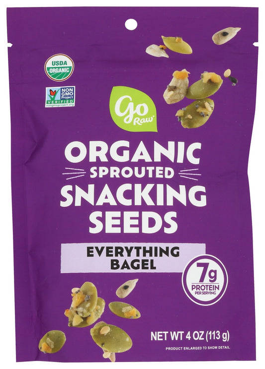 GO RAW: Everything Bagel Snacking Seeds, 4 oz