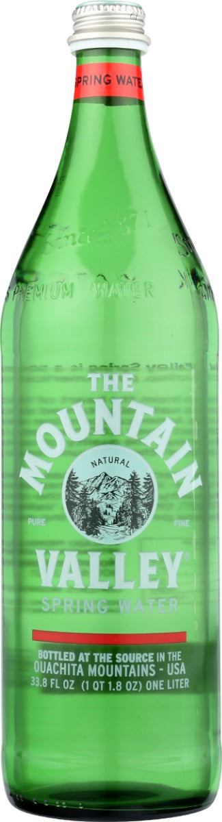 MOUNTAIN VALLEY: Spring Water Glass Bottle, 1 lt