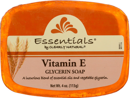 CLEARLY NATURAL: Glycerin Bar Soap Vitamin E, 4 oz