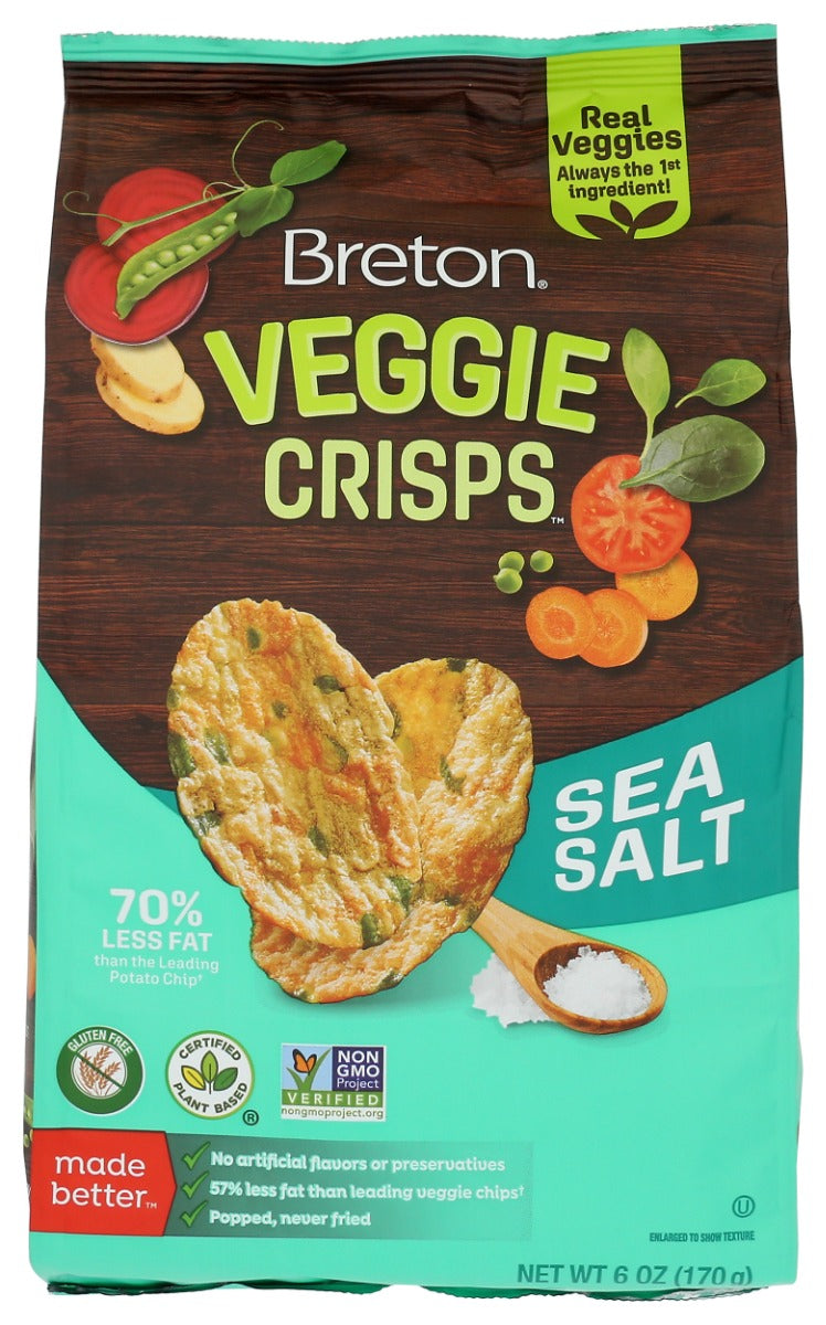 DARE: Breton Veggie Crisps Sea Salt, 6 oz