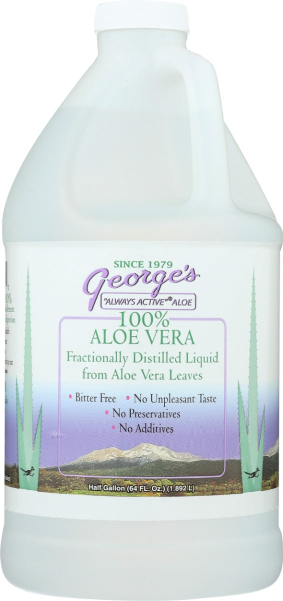 GEORGES: Aloe Vera Fractionally Distilled Liquid, 64 oz