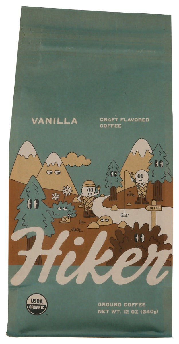 HIKER COFFEE: Vanilla Ground Coffee, 12 oz