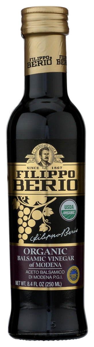 FILIPPO BERIO: Organic Balsamic Vinegar Of Modena, 8.4 fo