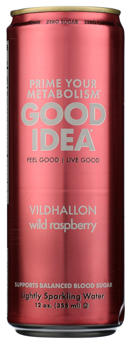 GOOD IDEA: Wild Raspberry Sparkling Water, 12 fo