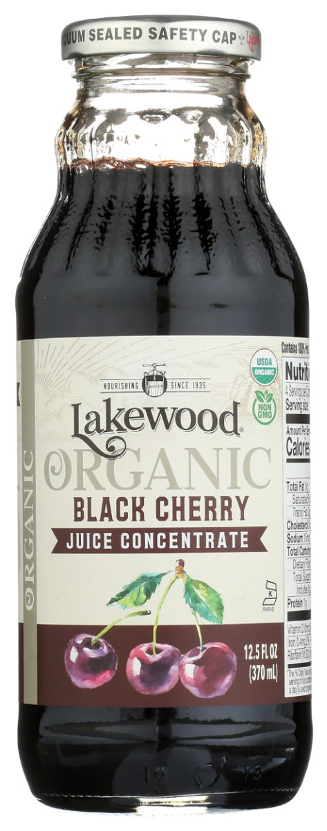 LAKEWOOD: Organic Black Cherry Juice Concentrate, 12.5 fo