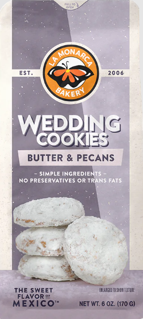 LA MONARCA BAKERY: Mexican Wedding Cookies, 6 oz