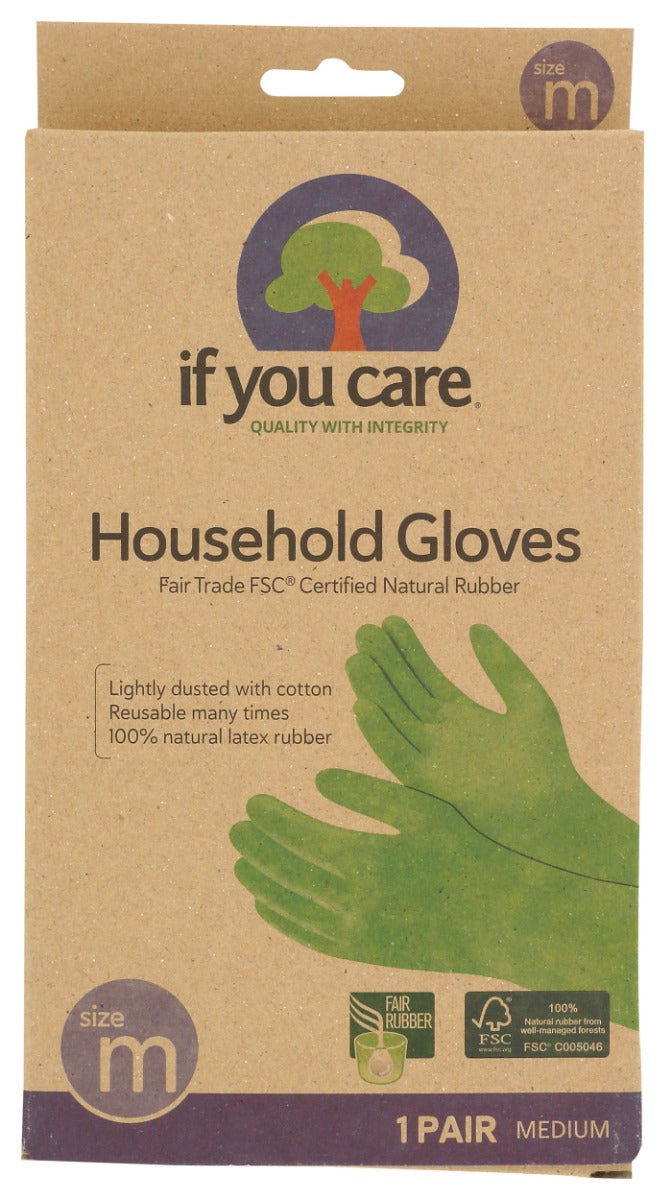 IF YOU CARE: Household Gloves Medium, 1 ea