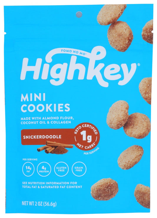 HIGH KEY SNACKS: Mini Cookies Snickerdoodle, 2 oz
