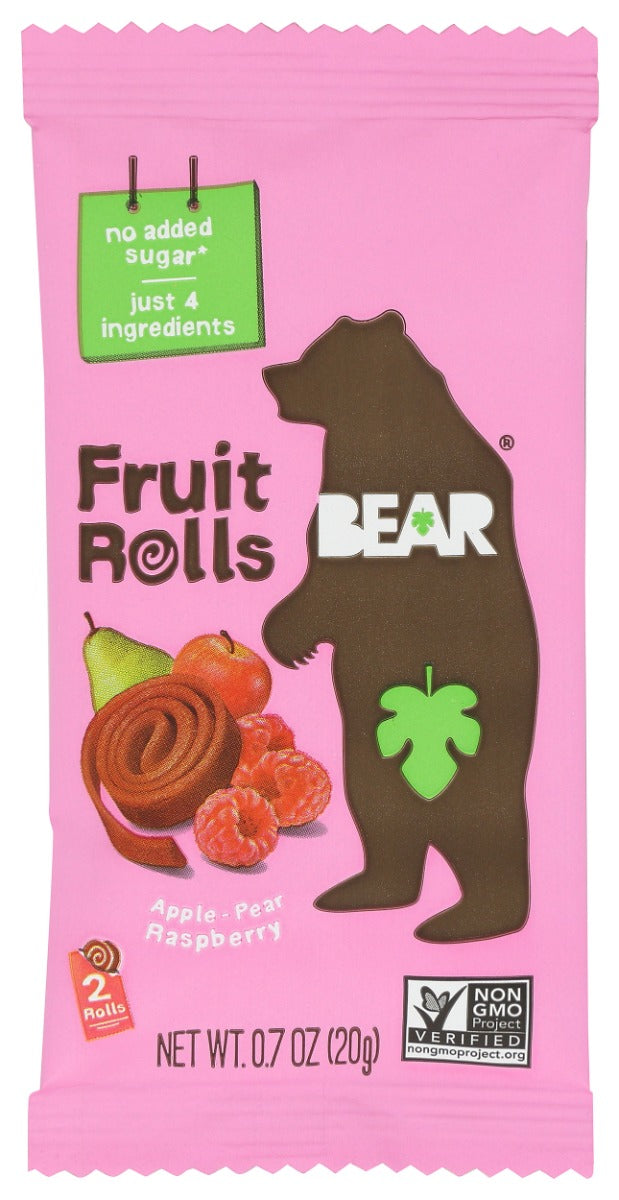 BEAR YOYO: Raspberry Fruit Rolls, 0.7 oz