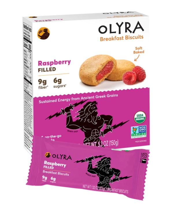 OLYRA: Raspberry Filled Breakfast Biscuits, 5.28 oz