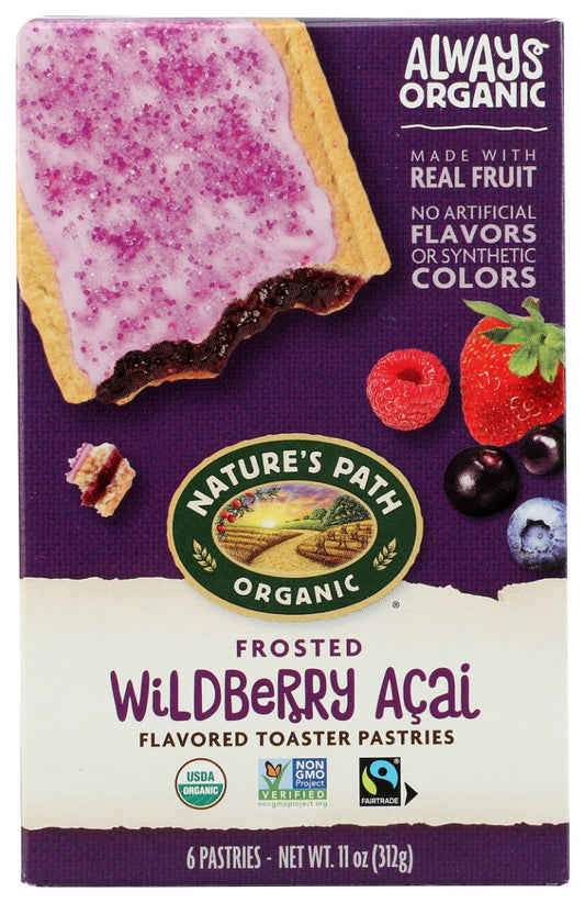 NATURES PATH: Frosted Wildberry Acai Toaster Pastries, 11 oz